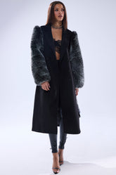 NOLITA FUR SLEEVE TRENCH
