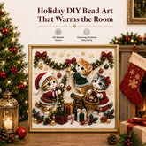 🎄🐾 LAST DAY 49% OFF – Premium 3D Pearl Christmas Kitty Art Kit 🎅🐱❄️