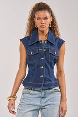 BIRDIE DENIM VEST