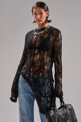 ASYMMETRICAL KNIT SWEATER