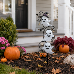 💥 Last Day 49% OFF – 👻 Solar Halloween Little Ghost Garden Stake Light