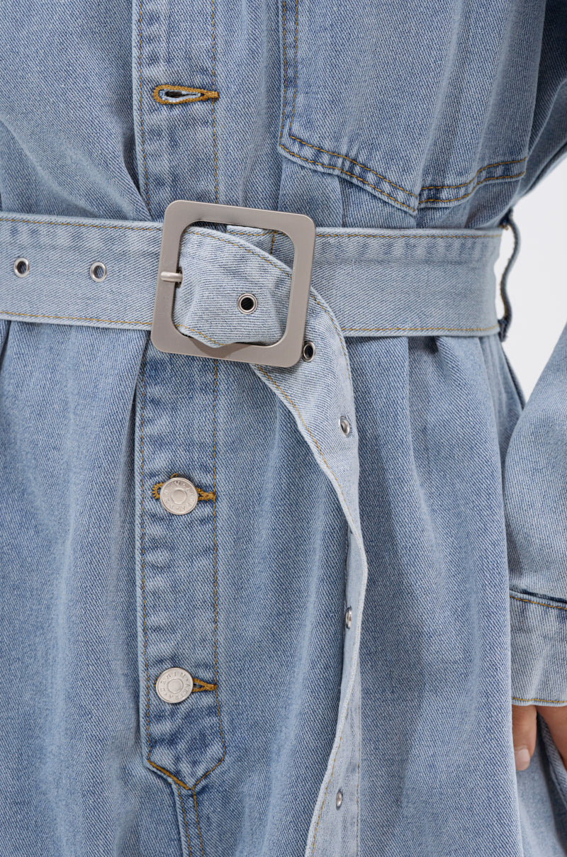 NOT TODAY EXTREME OVERSIZED DENIM JUMPSUIT