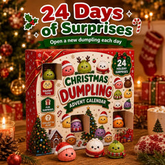 🎄 2026 Christmas Advent Calendar: Mini Dumpling Squishies, 24 Days of Squishy Stress Relief 🥟✨