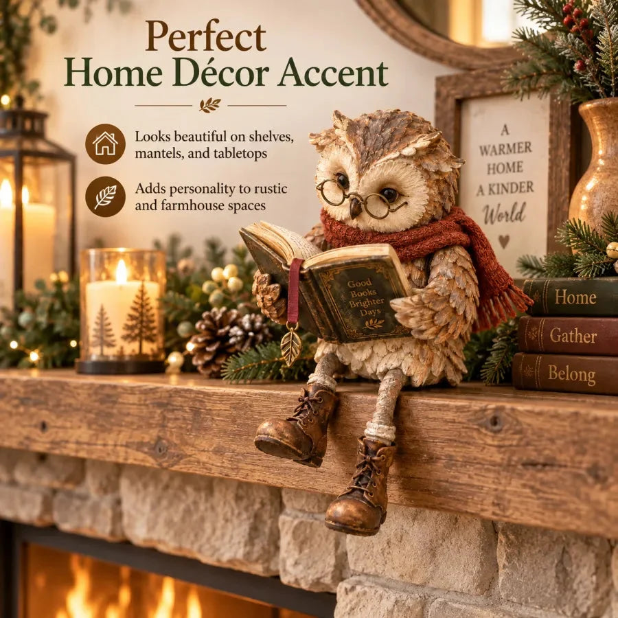 🦉📚Reading Owl Figurine