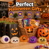 🎃 Halloween Squishy Squeeze Toy – 5 Styles Soft Pumpkin & Eyeball Fidget Toys 👻-V