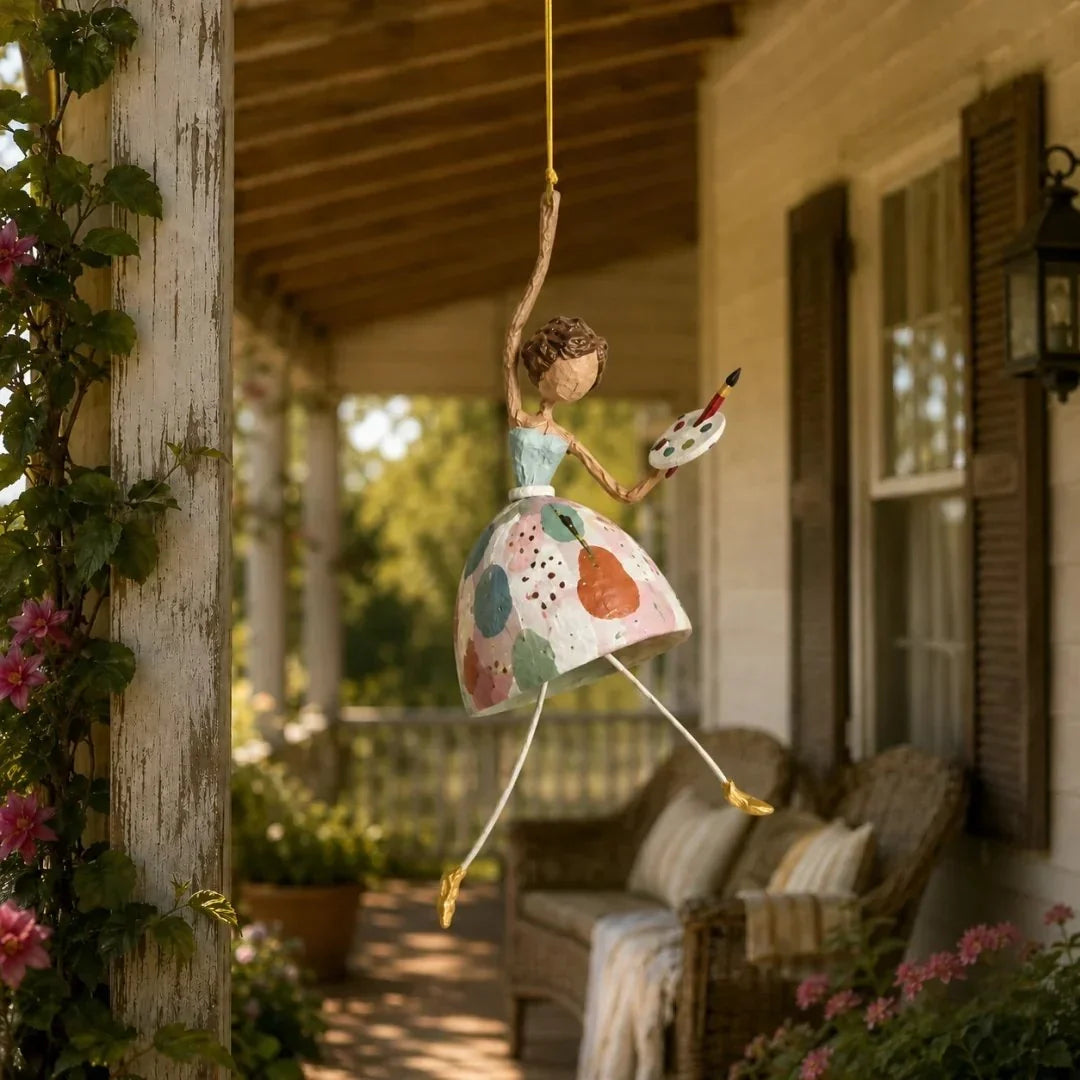 💃✨ Dancing Lady Hanging Ornament – Whimsical Decor for Home & Garden 🌸