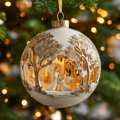 Angel Diorama Christmas Mica Ornament GFSPQM149