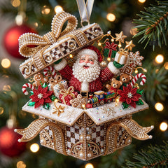 Santa Keepsake Christmas Mica Ornament
