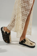 AZALEA WANG GOVINDA MULTI SLIP ON COW PRINT CLOG