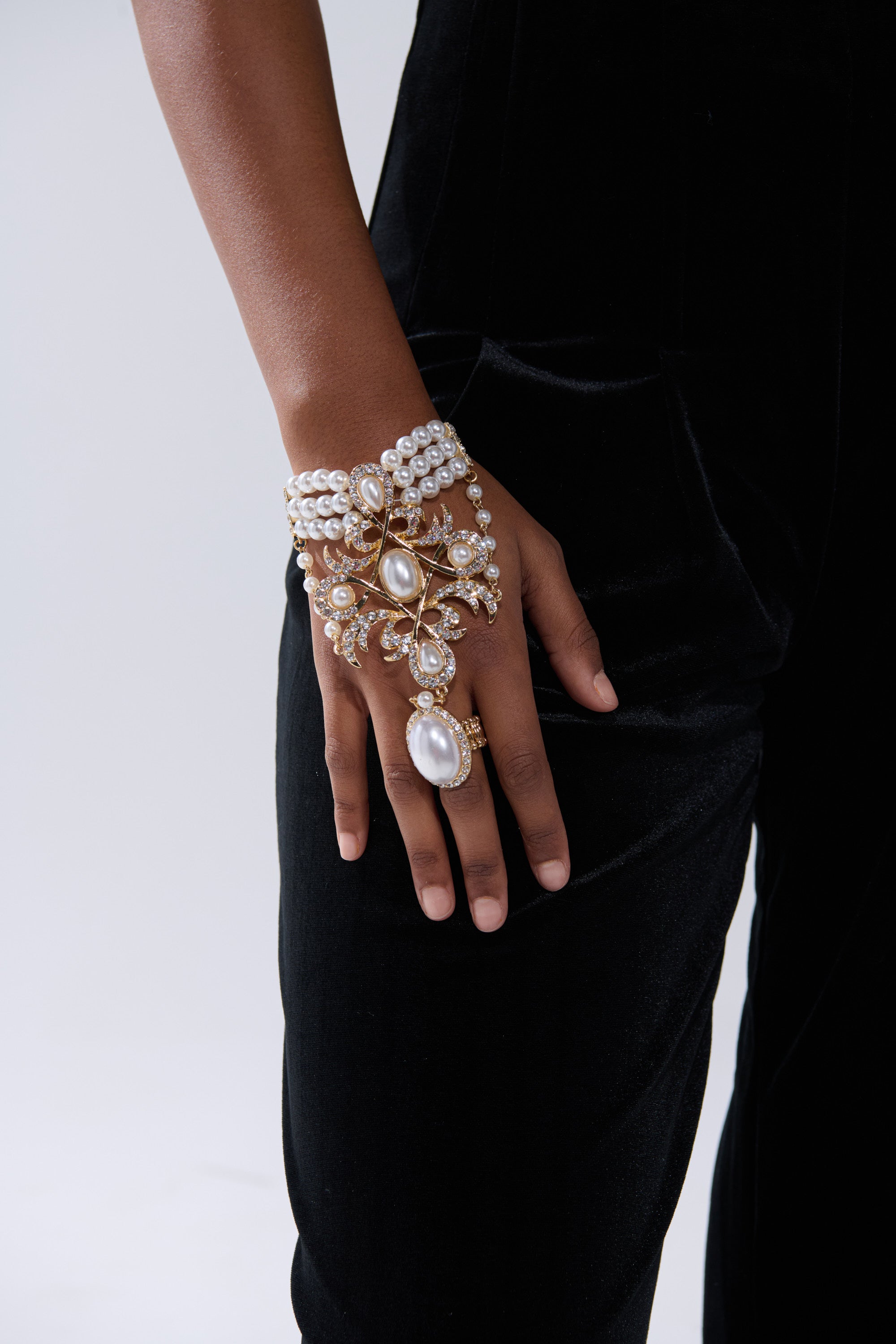 CHERRY ON TOP HAND ARMOR BRACELET