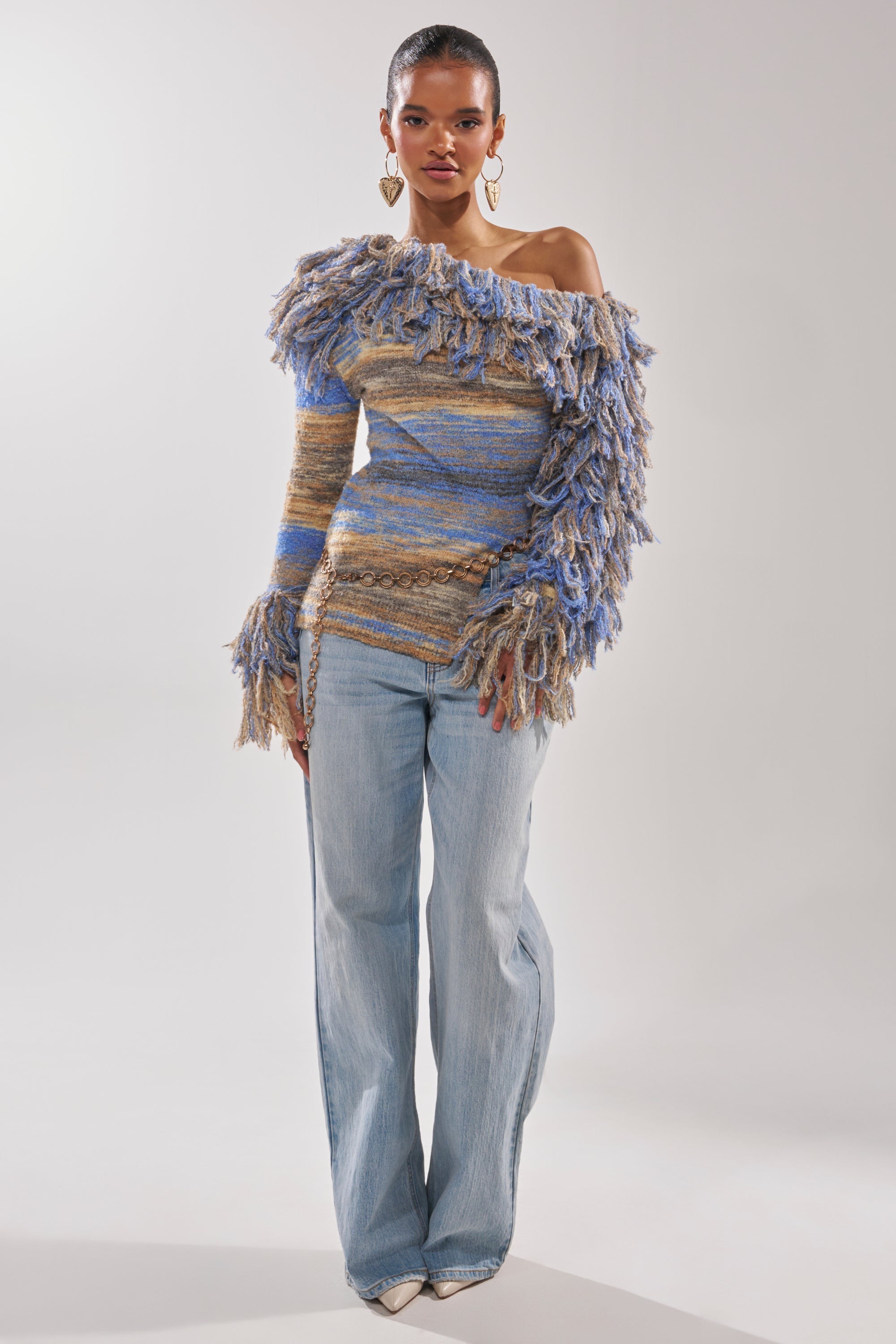 FRINGE FOR DAYS SWEATER