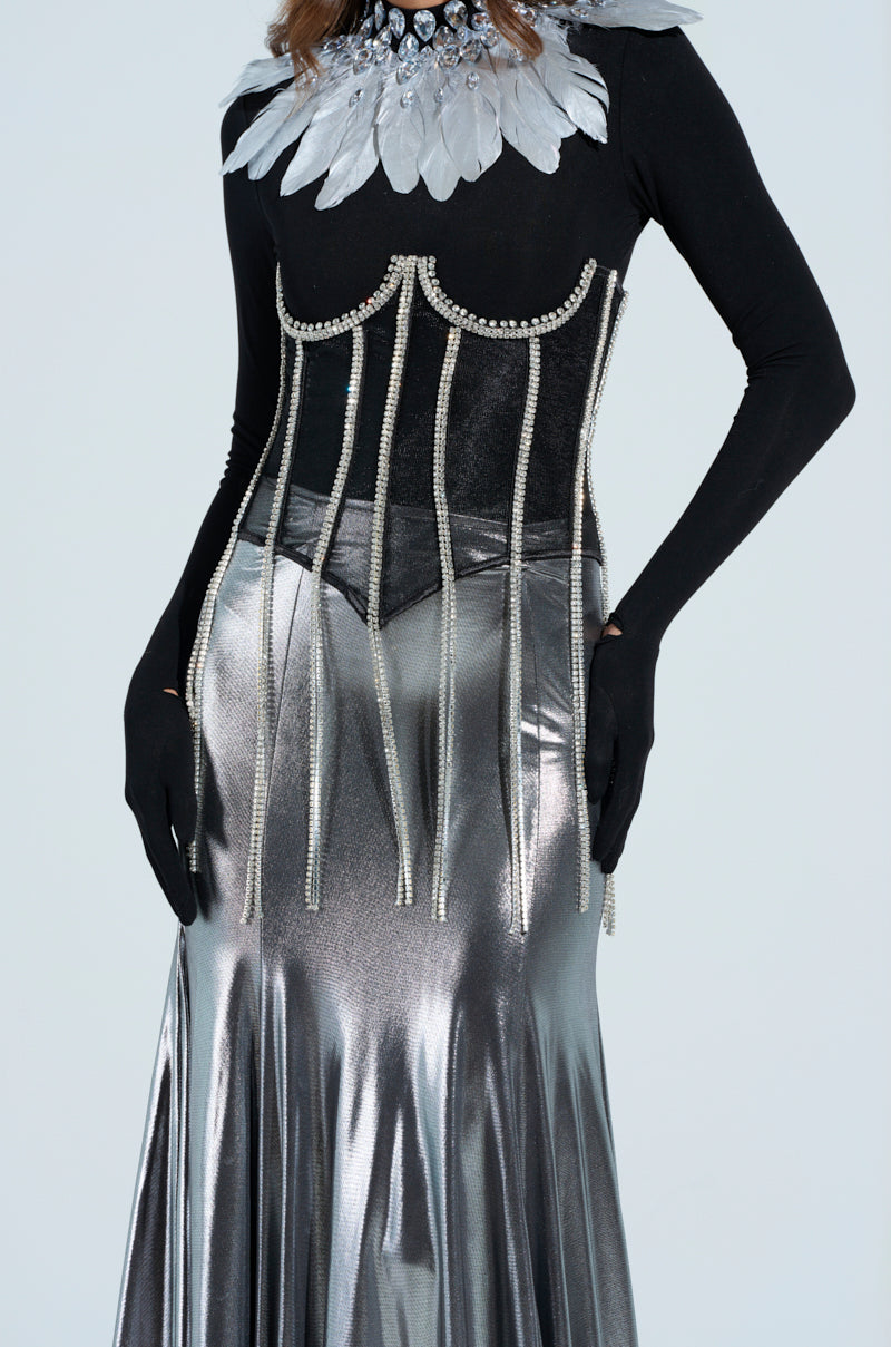 CRYSTALIZING BLING UNDERBUST BELT
