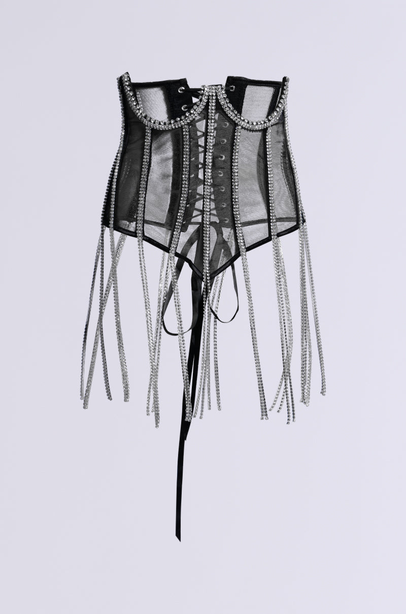 CRYSTALIZING BLING UNDERBUST BELT