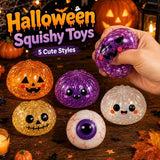 🎃 Halloween Squishy Squeeze Toy – 5 Styles Soft Pumpkin & Eyeball Fidget Toys 👻-V