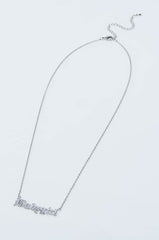 BABYGIRL MID NECKLACE SILVER