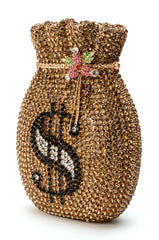 BAGS OF MONEY BLINGED CLUTCH