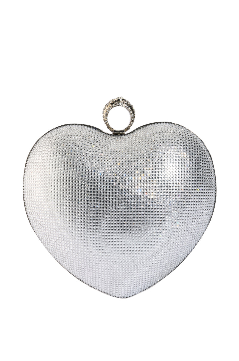 BIG OL HEART RHINESTONE CLUTCH