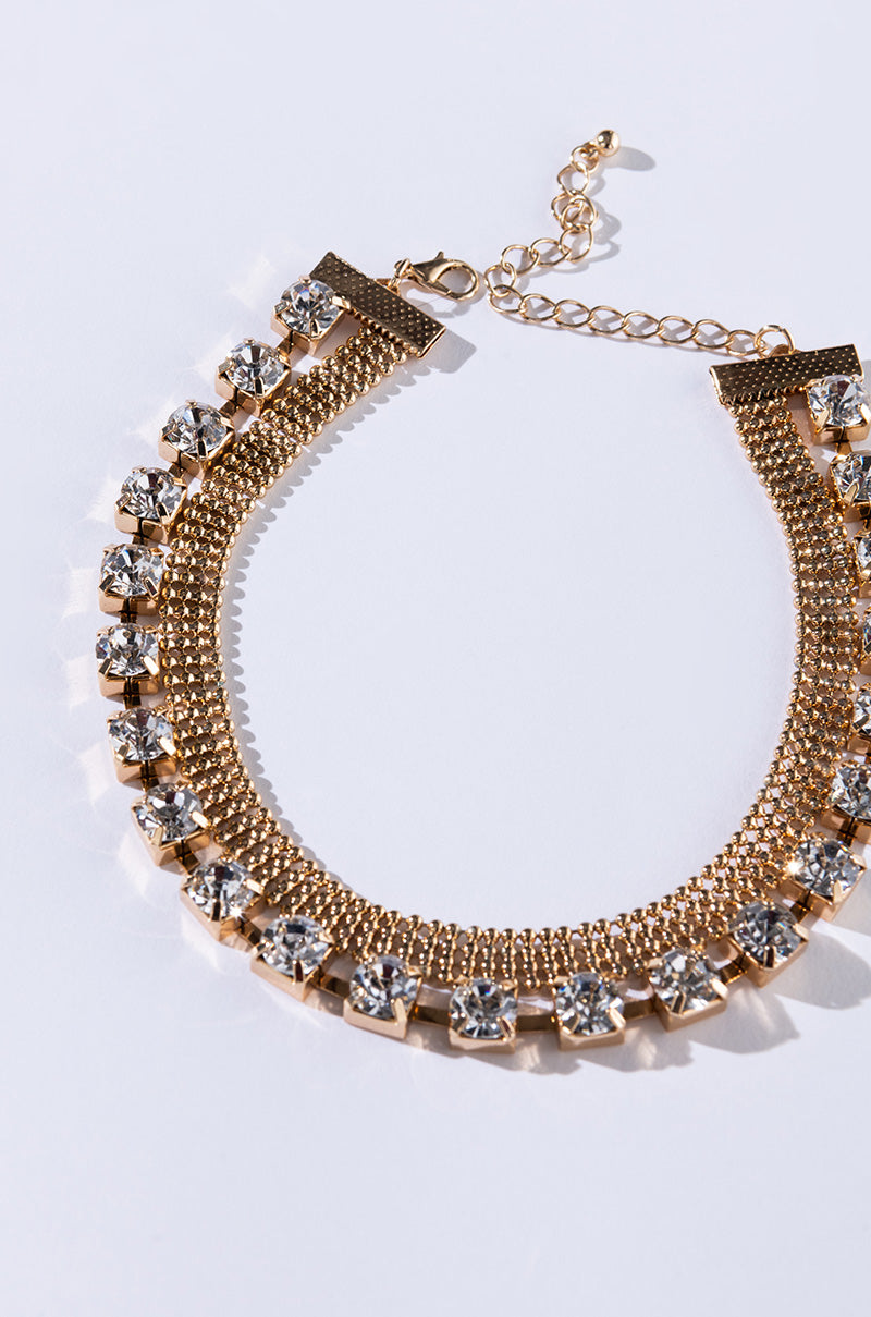 BLING IT ON RHINESTONE NECKLACE SET