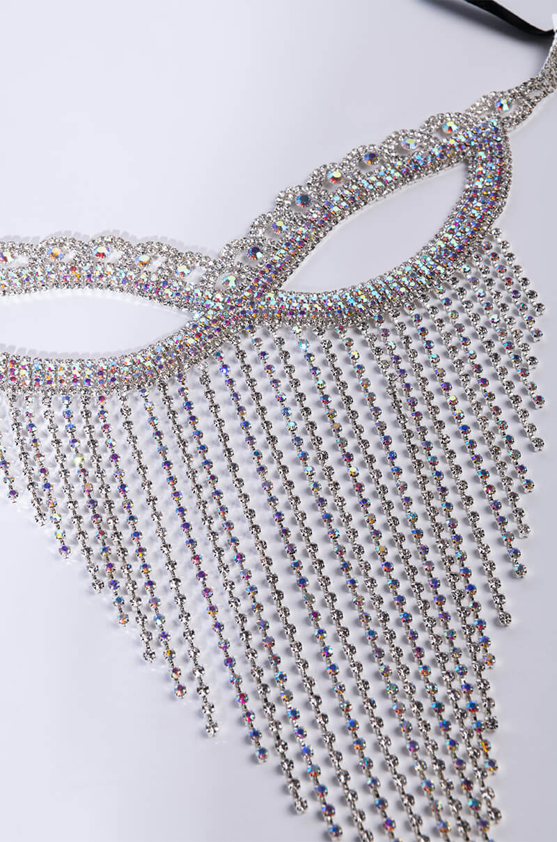 BUTTERFLY RHINESTONE MASK