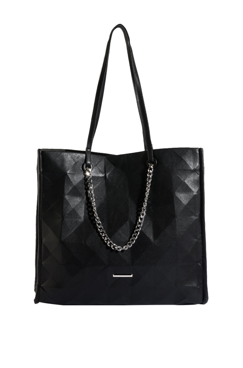 BUZZING BLACK TOTE BAG