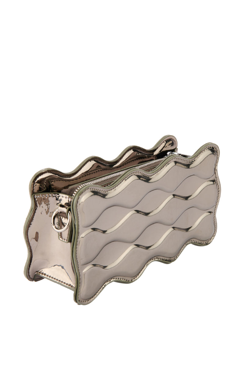 CHROME WAVE SHOULDER BAG