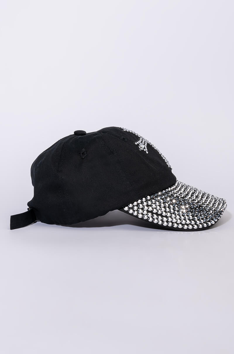 CROSS RHINESTONE HAT