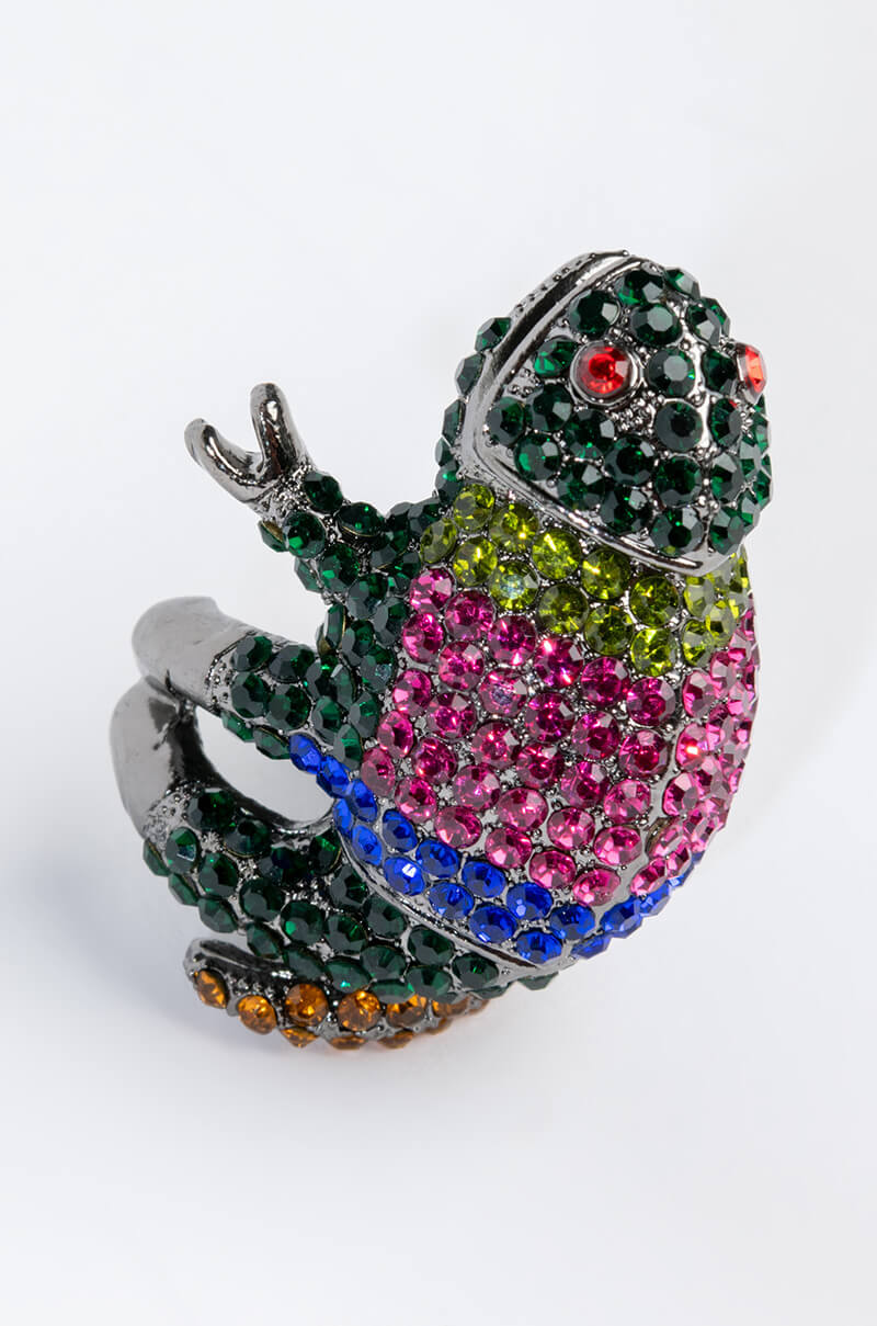 CUTE LIL GECKO STATEMENT RING