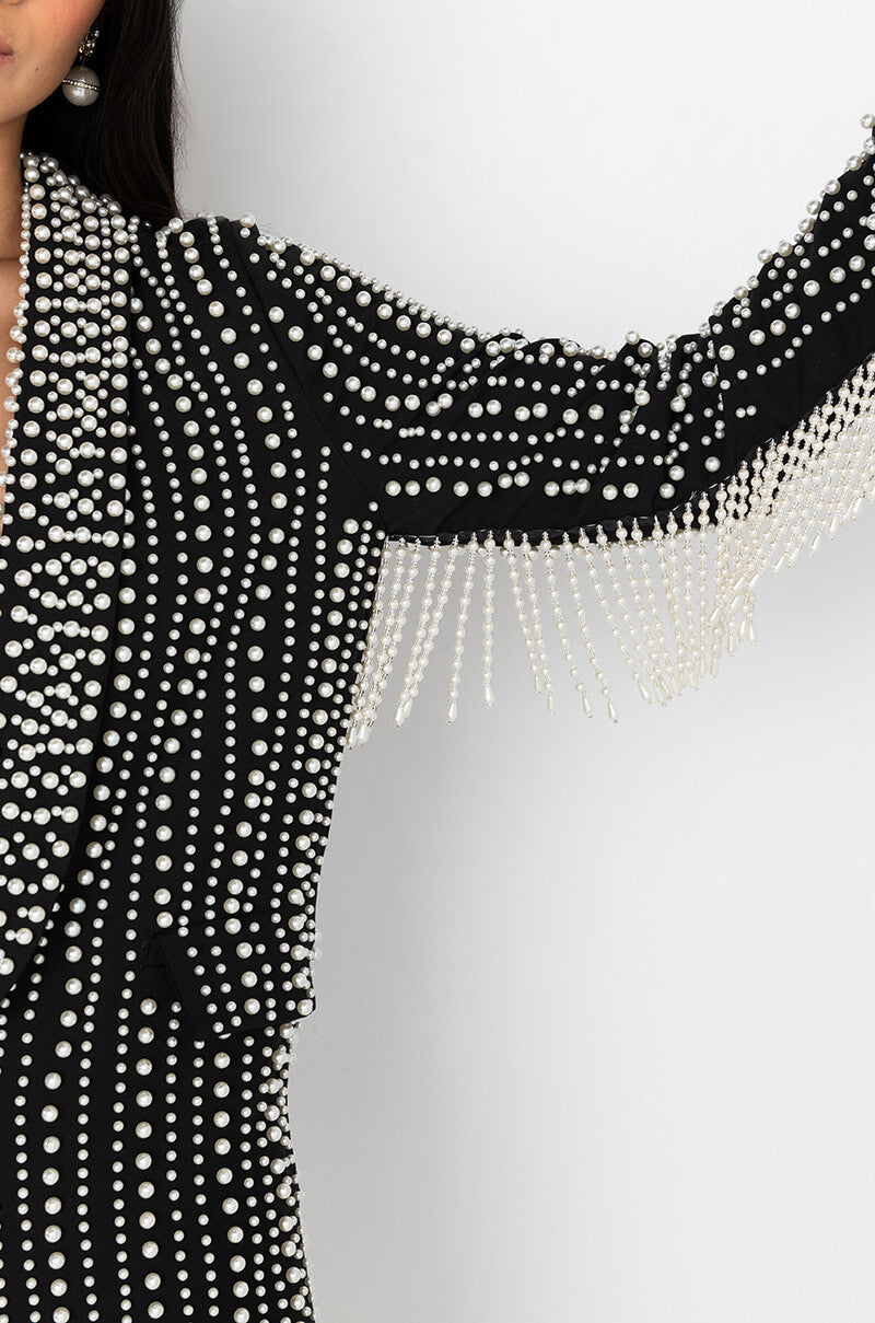 DAVINCI LONG PEARL WORK BLAZER