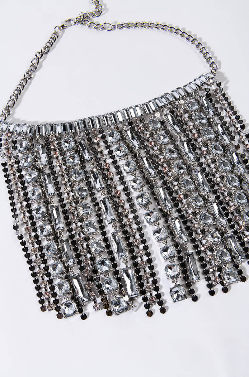 DONT FUCK WIT ME RHINESTONE CHAIN CHOKER