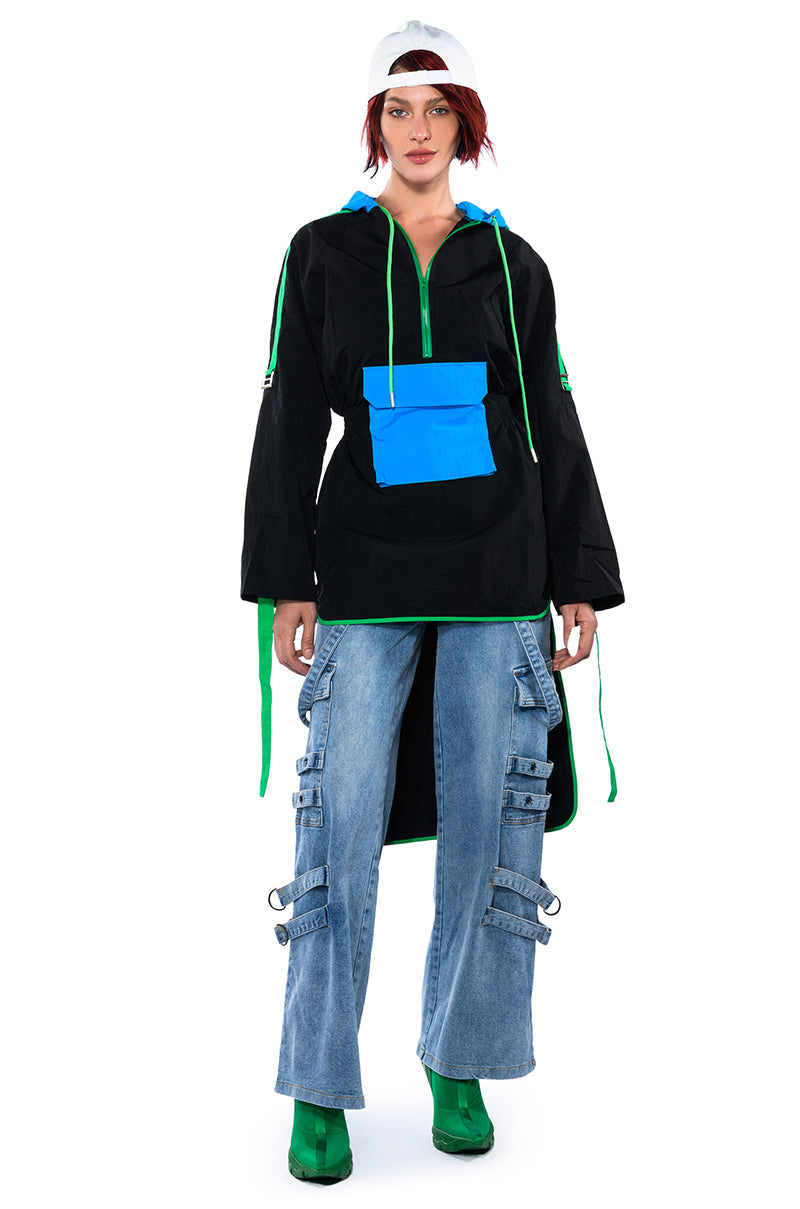 DON'T TAKE HIM BACK HIGH RISE WIDE LEG CARGO PANTS