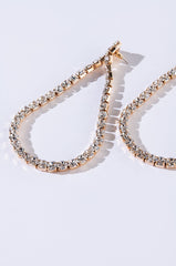 DRIP DROP RHINESTONE STATEMENT EARRINGS