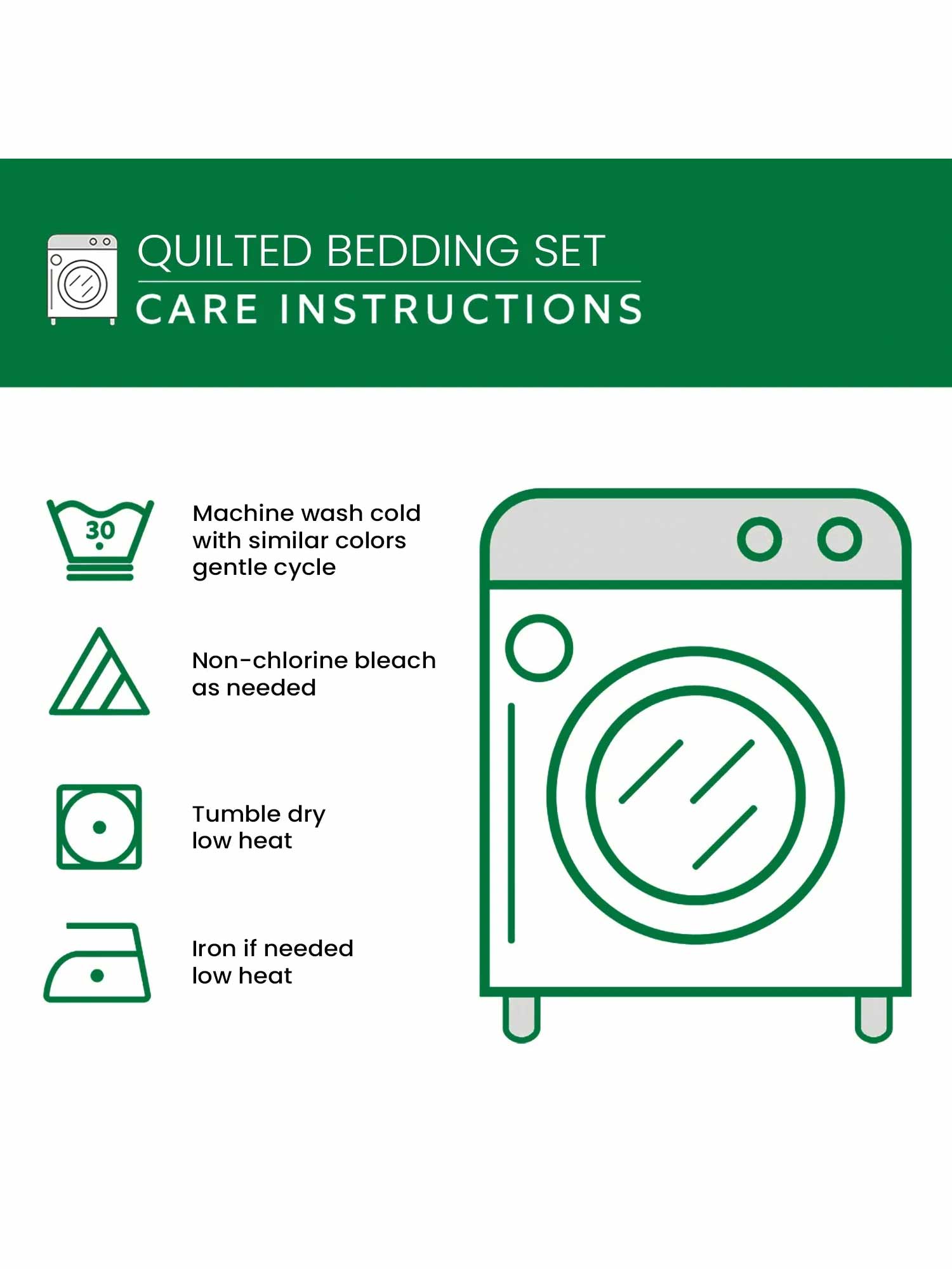 Texas 3-Piece Quilted Bedding Set