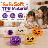 🎃 Halloween Squishy Squeeze Toy – 5 Styles Soft Pumpkin & Eyeball Fidget Toys 👻-V