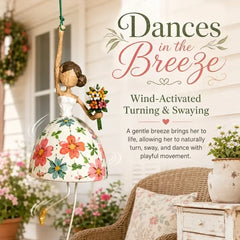 💃✨ Dancing Lady Hanging Ornament – Whimsical Decor for Home & Garden 🌸