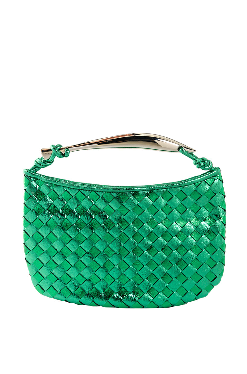 BIERA WEAVEN PU BAG IN GREEN